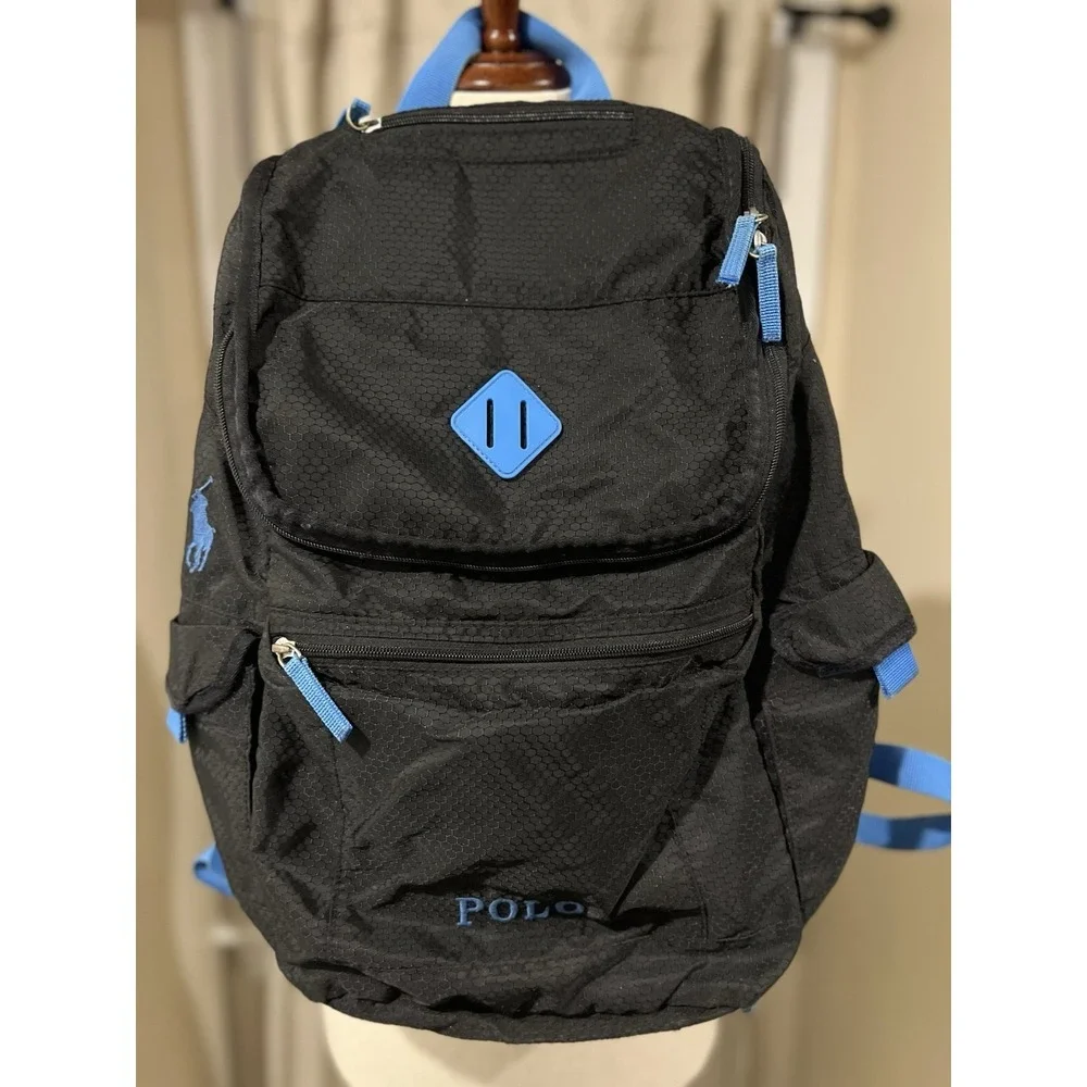 Polo Ralph Lauren Back‎ Pack Black With Blue